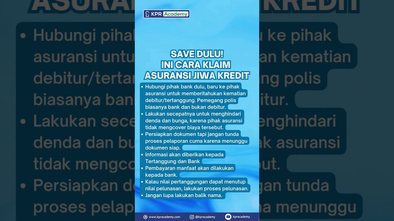 Klaim Asuransi Jiwa Kredit 