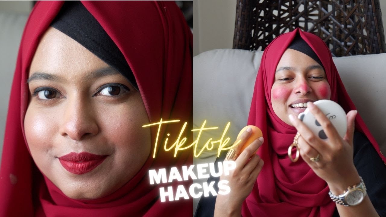 Trying TikTok Makeup Hacks! | FAIZA