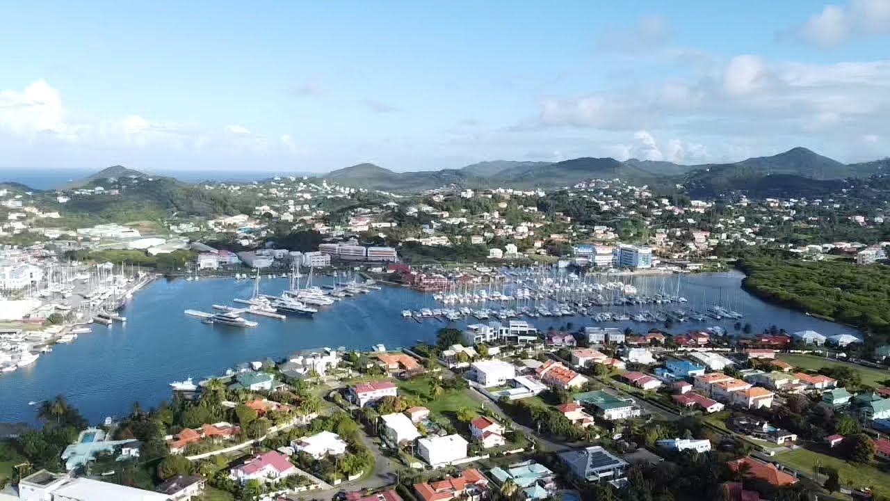 Aerial Footage of Rodney Bay Gros Islet St Lucia 🇱🇨 2023