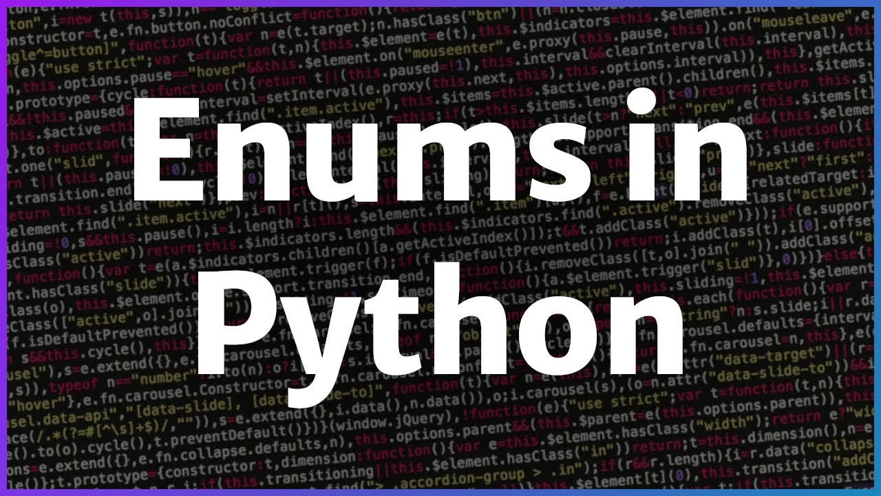 Enums in Python are SO useful