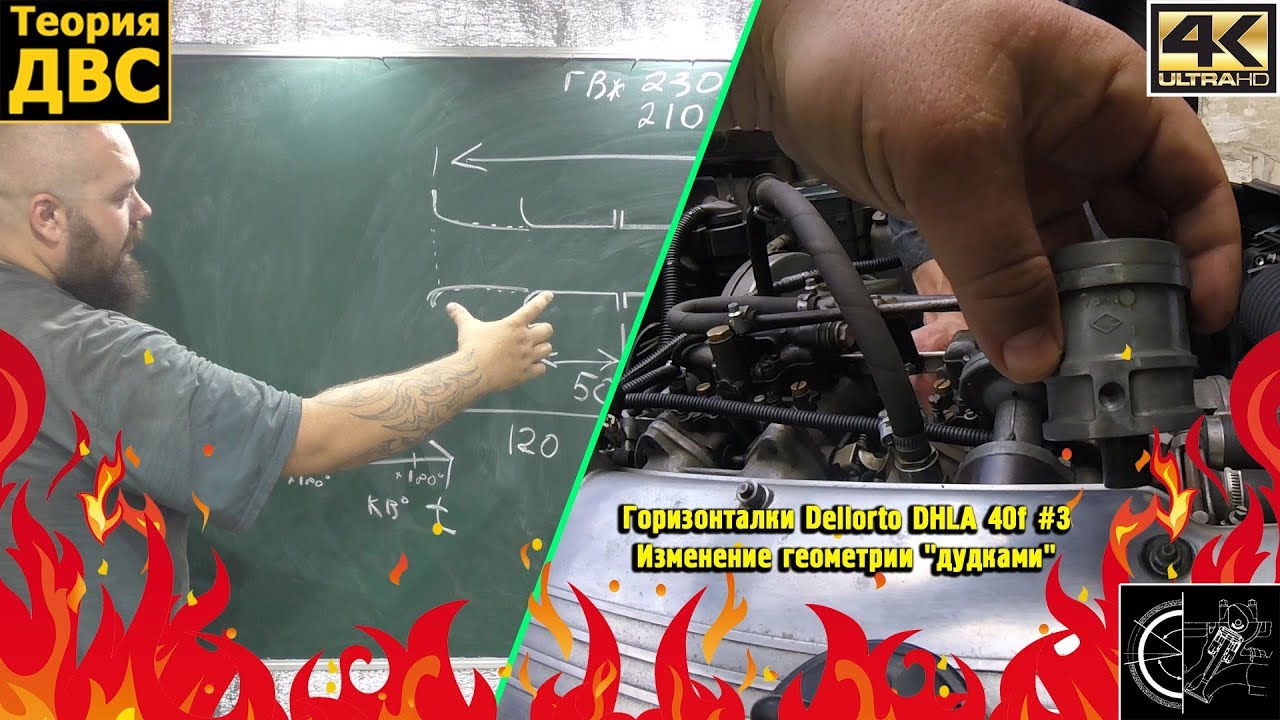 Горизонталки Dellorto DHLA 40f #3 Изменение геометрии 