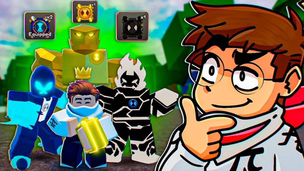 Peguei Todas As Versões Secretas Do OmnTrix no Benverse Protector - Roblox