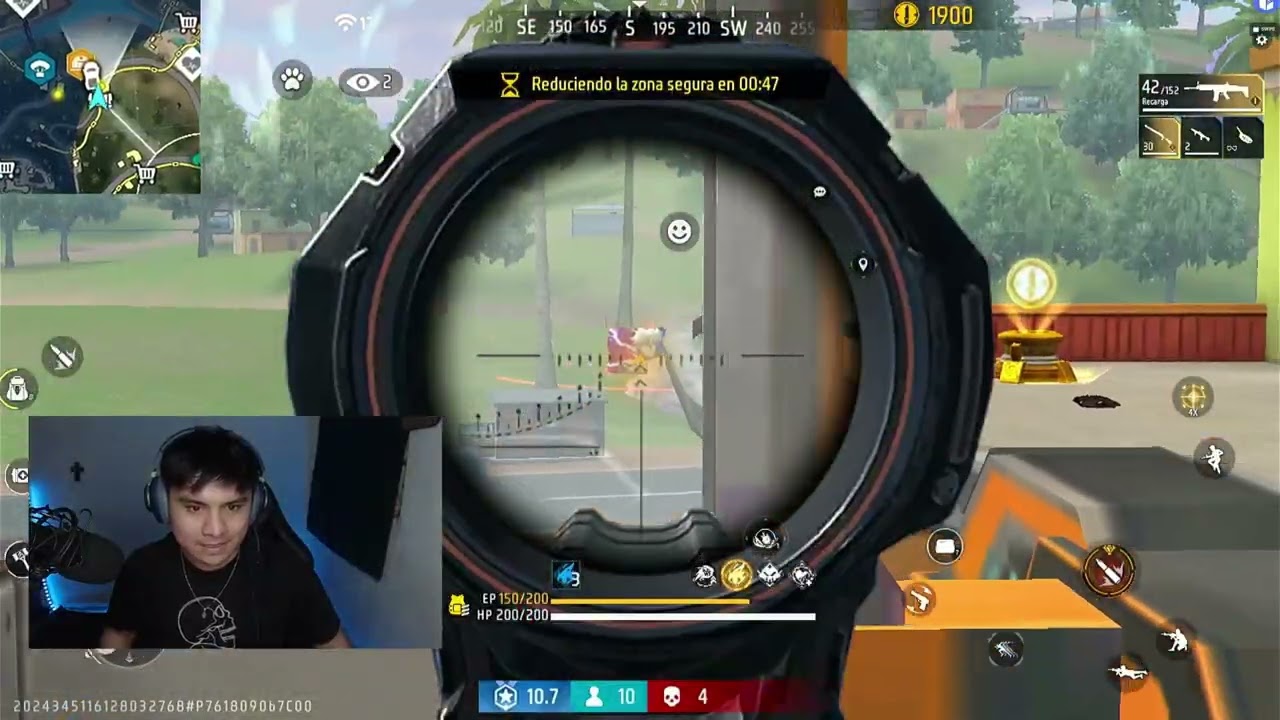 MI PRIMER SOLITARIO EN BR - FREE FIRE USANDO EMULADOR