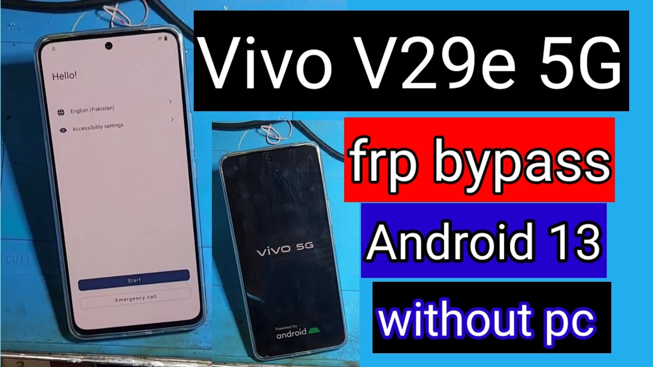 Vivo V29e 5G frp bypass android 13 without pc | vivo V2317 Frp Google account unlock 2024