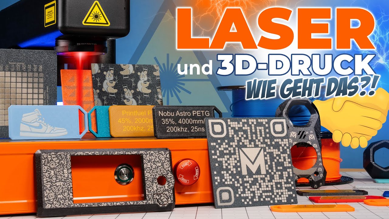 3D DRUCK & LASER | Wie kann man PLA, PETG & ABS gravieren?