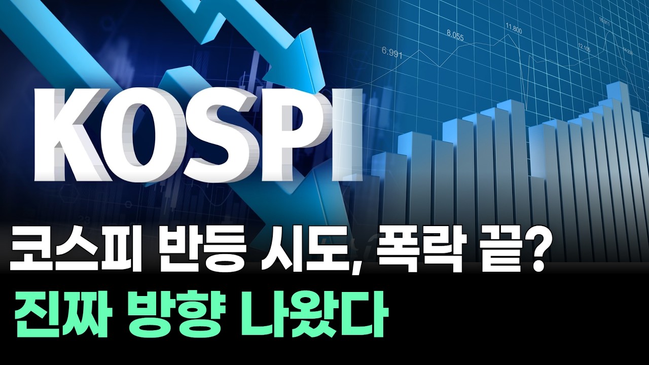 코스피 반등 시도, 폭락 끝? 진짜 방향 나왔다