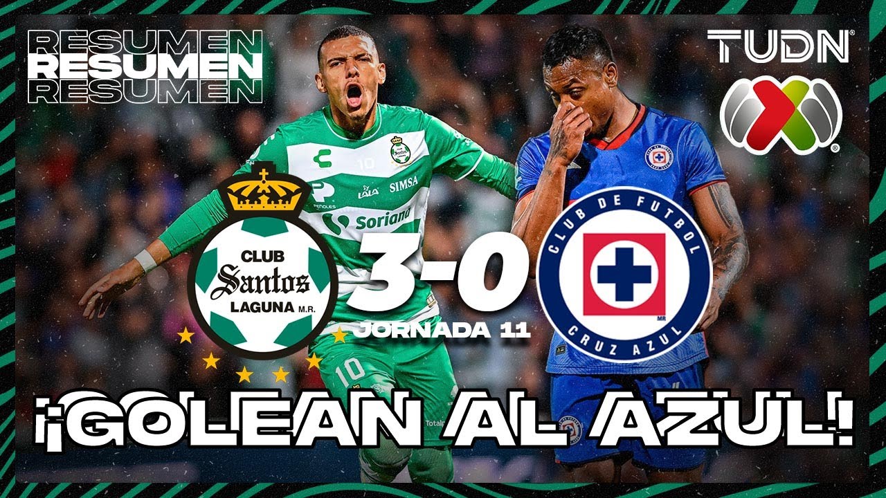 Resumen y goles | Santos 3-0 Cruz Azul | CL2024 - Liga Mx J11 | TUDN