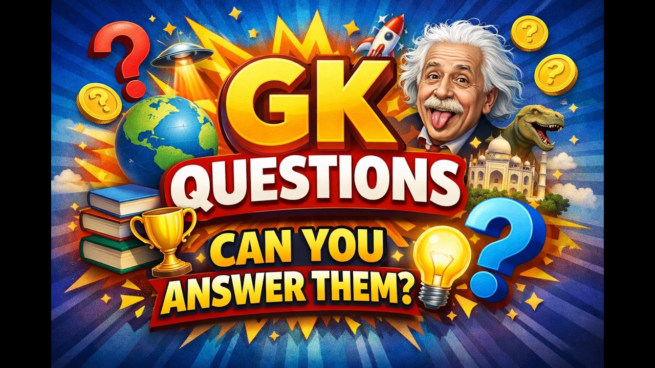 “80+ GK Questions Challenge 🧠 | क्या आप इन सवालों का जवाब दे सकते हैं? | SSC • HSSC • RRB • Exams”