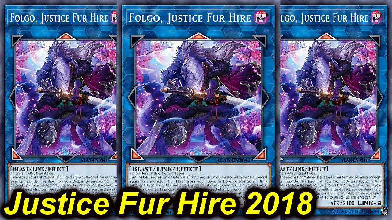 【YGOPRO】FOLGO, JUSTICE FUR HIRE DECK 2018