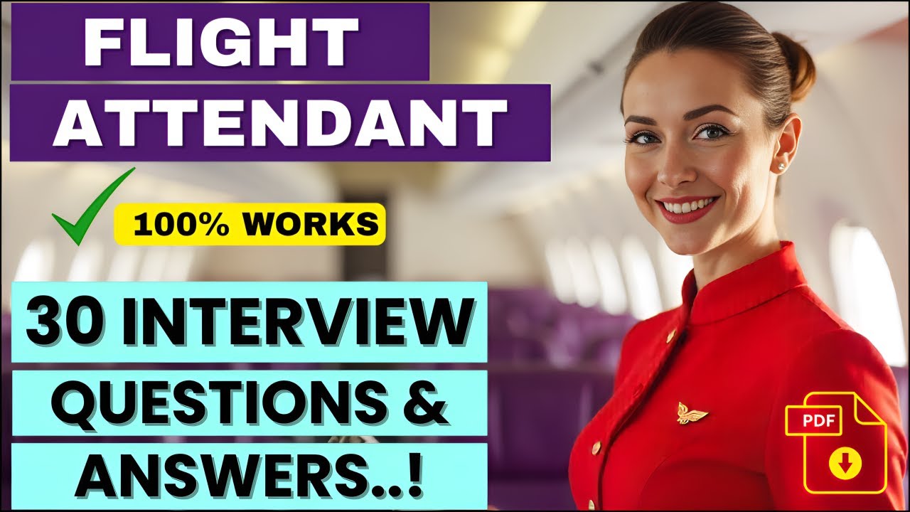 WARNING: 90% FAIL These Questions! | 30 Flight Attendant Interview ANSWERS