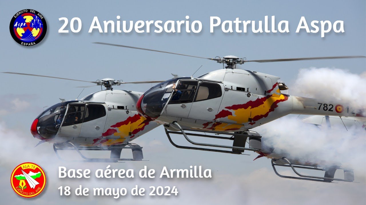 20 Aniversario de la Patrulla Aspa | Base aérea de Armilla | 18 mayo 2024