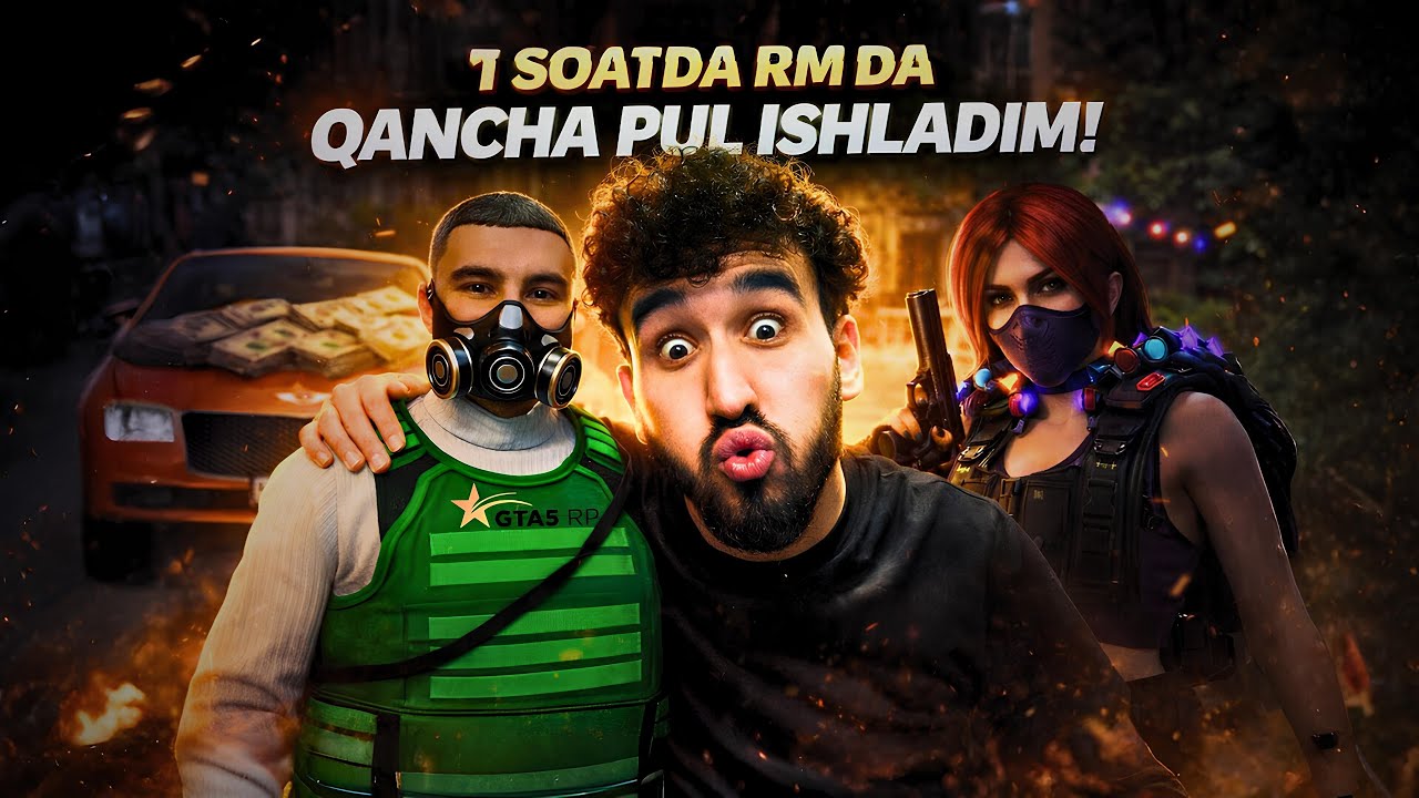 RUSSKIY MAFIYADA 1 SOATDA QANCHA PUL TOPDIM | GTA 5 RP #gta5rp