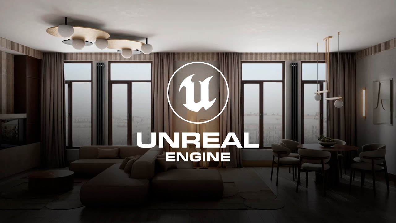 Minimalistic interior animation | Unreal Engine | 4K