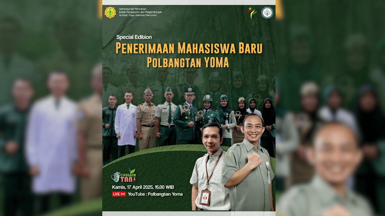 LIVE Cangkir Tani Eps 35 : Penerimaan Mahasiswa Baru Polbangtan YOMA