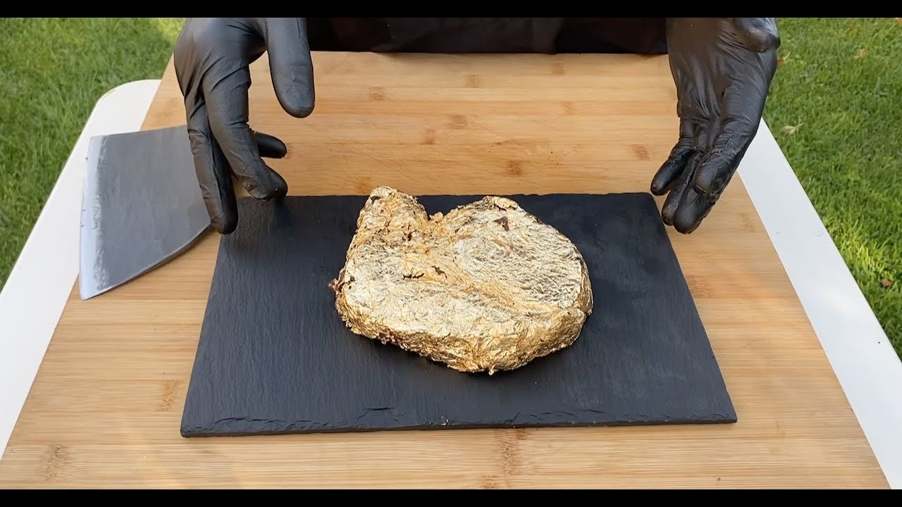 BISTECCA DORATA DA 3000&euro;. GOLDEN STEAK PAZZESKA!!!