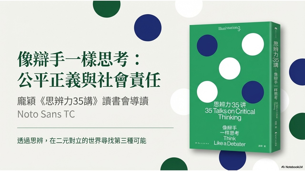 思辨力第六集:拒絕被情緒與假象收割：掌握頂級辯手的「多維視角」，看清資訊背後的深層邏輯。
