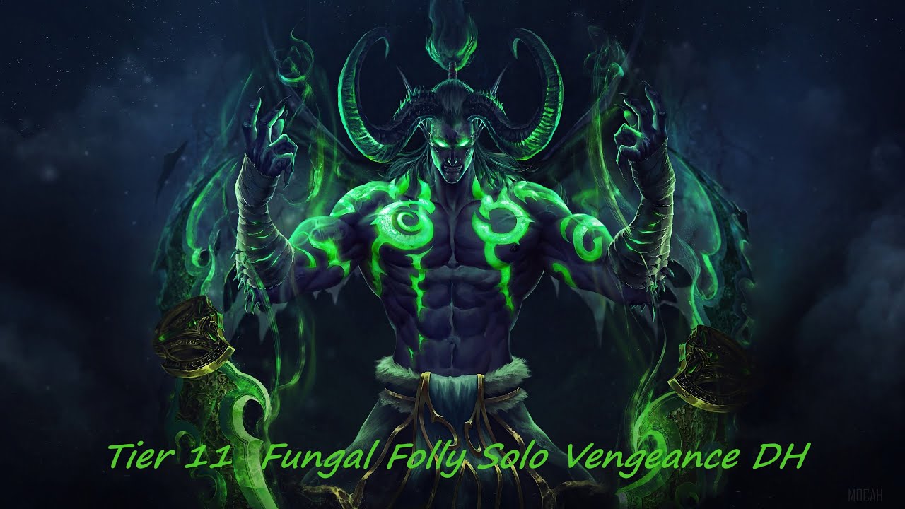 World of Warcraft The War Within| Tier 11 Fungal Folly Boss Kill | Vengeance DH Solo |