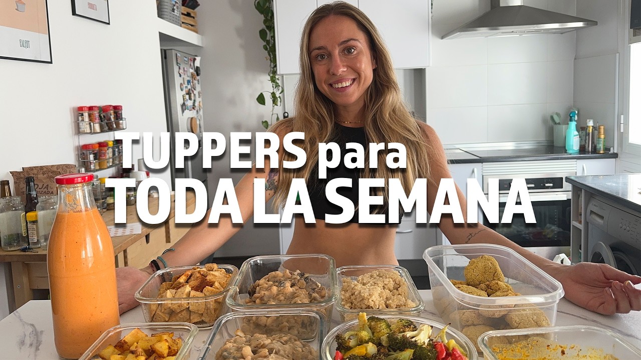 Menú Saludable con Batchcooking: Cocina 1 día para toda la semana (FÁCIL y RÁPIDO) 🌱