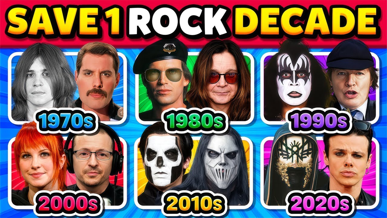 Save ONE ROCK Decade 🎸 Rock Edition | Epic Rock Battle (6 Decades)