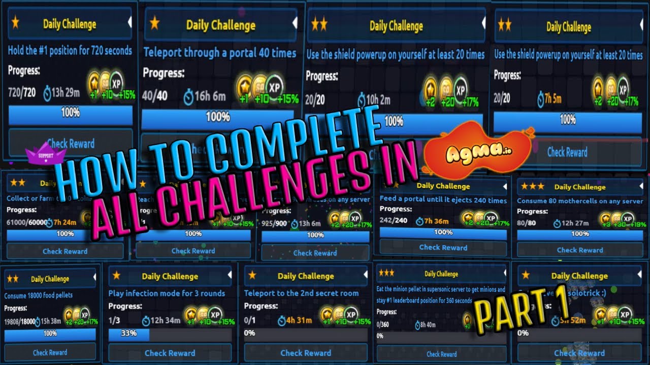 HOW TO COMPLETE ALL CHALLENGES IN AGMA.IO