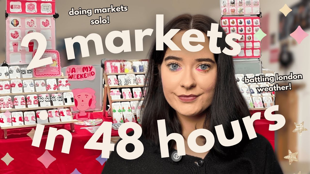 Two Craft Markets in 48 Hours | 🌧️London Weather vs Handmade Stickers