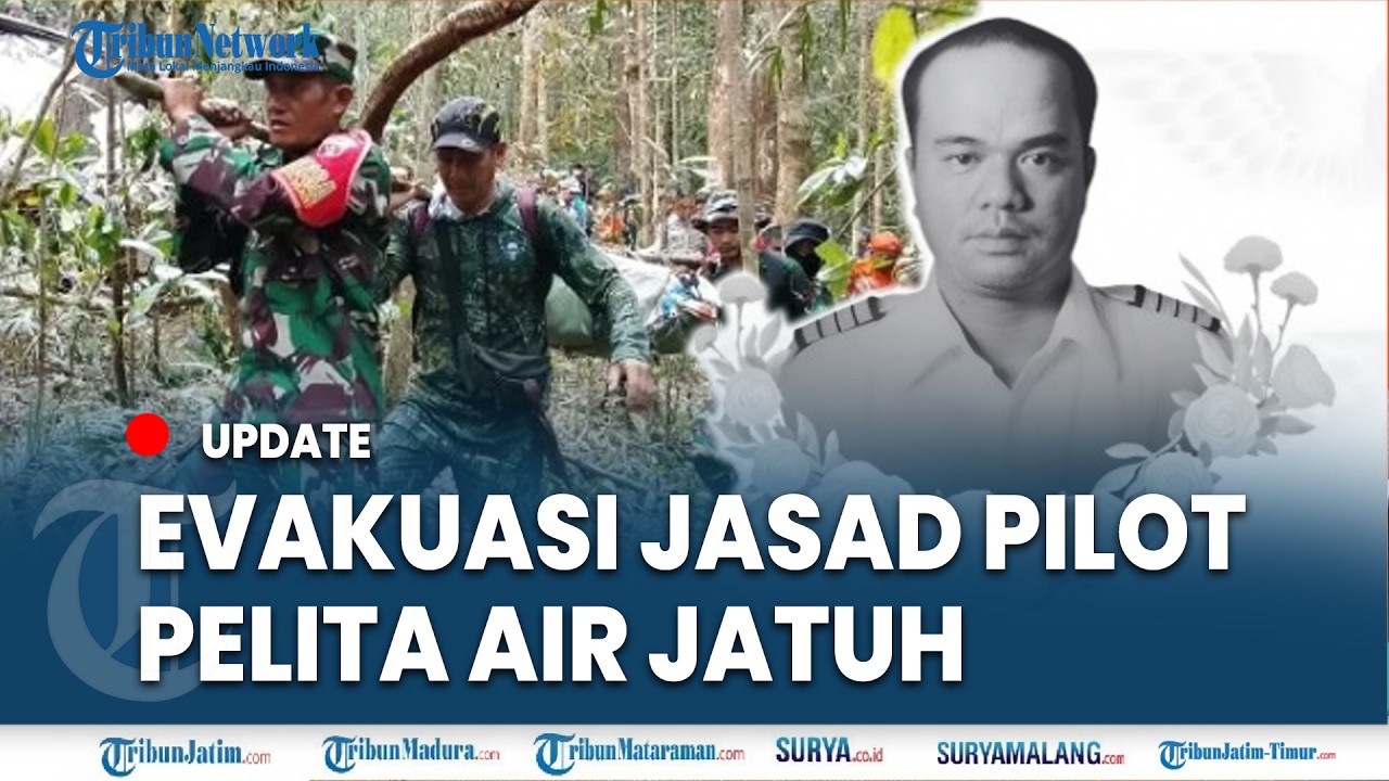 🔴EVAKUASI DRAMATIS JENASAH CAPTEN HENDRICK, Pilot Pesawat Jatuh Pelita Air di Nunukan Kaltara