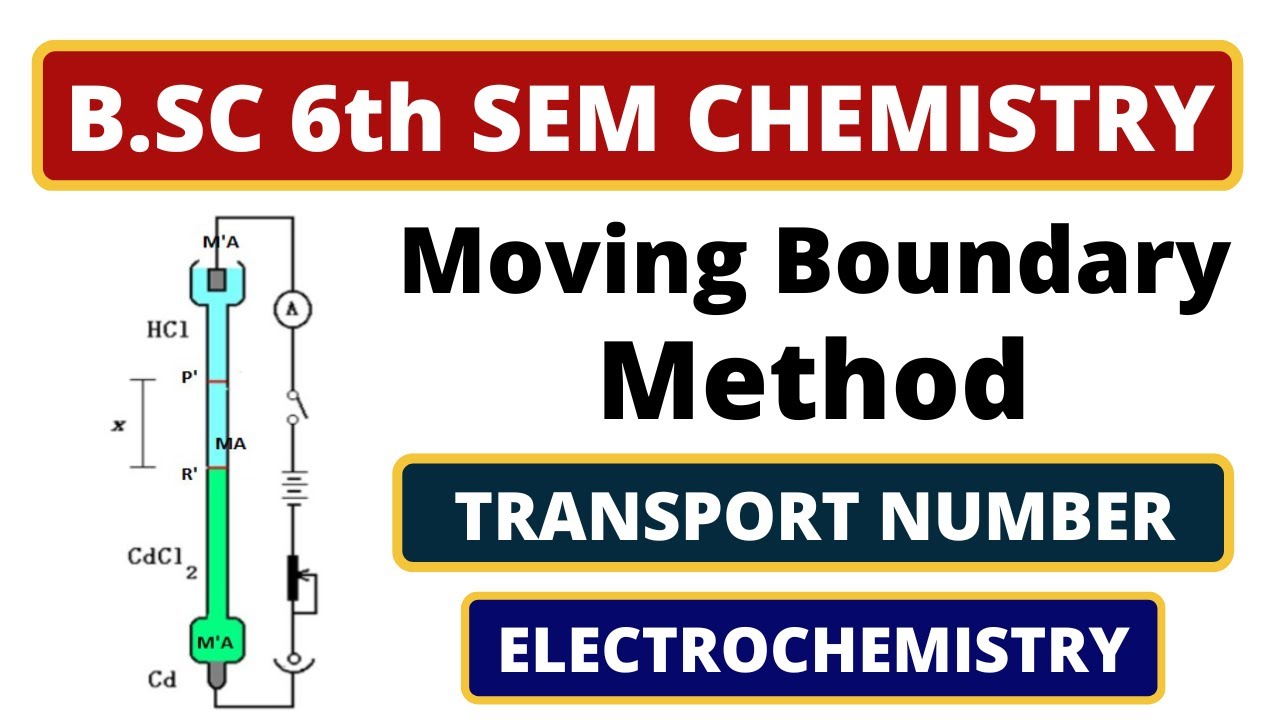 🔥Moving Boundary Method | B.SC 6th Sem Chemistry(2nd Year) | Electrochemistry | Transport Number