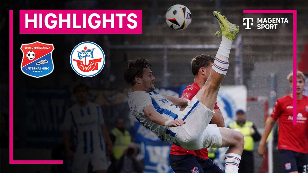 SpVgg Unterhaching - Hansa Rostock | Highlights 3. Liga | MAGENTA SPORT
