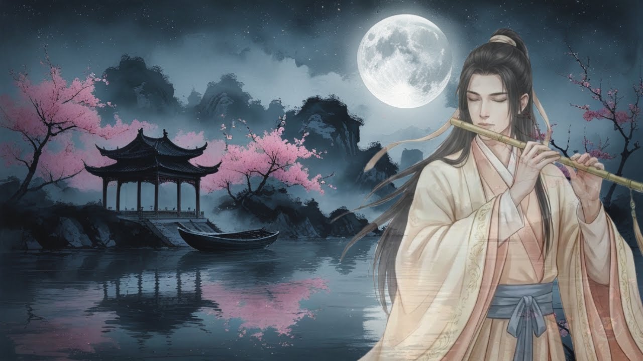 Fading Memories 🌙 Relaxing Bamboo Flute, Erhu & Guzheng 🍂 Ballad music, Warm Nostalgic Moments