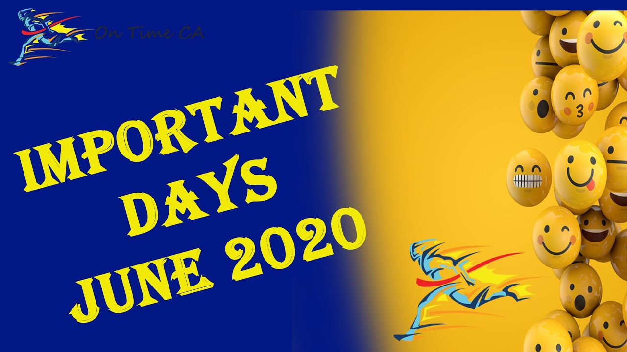 National and International Days in June 2020 | Important Days of June 2020 | Explained by Memes