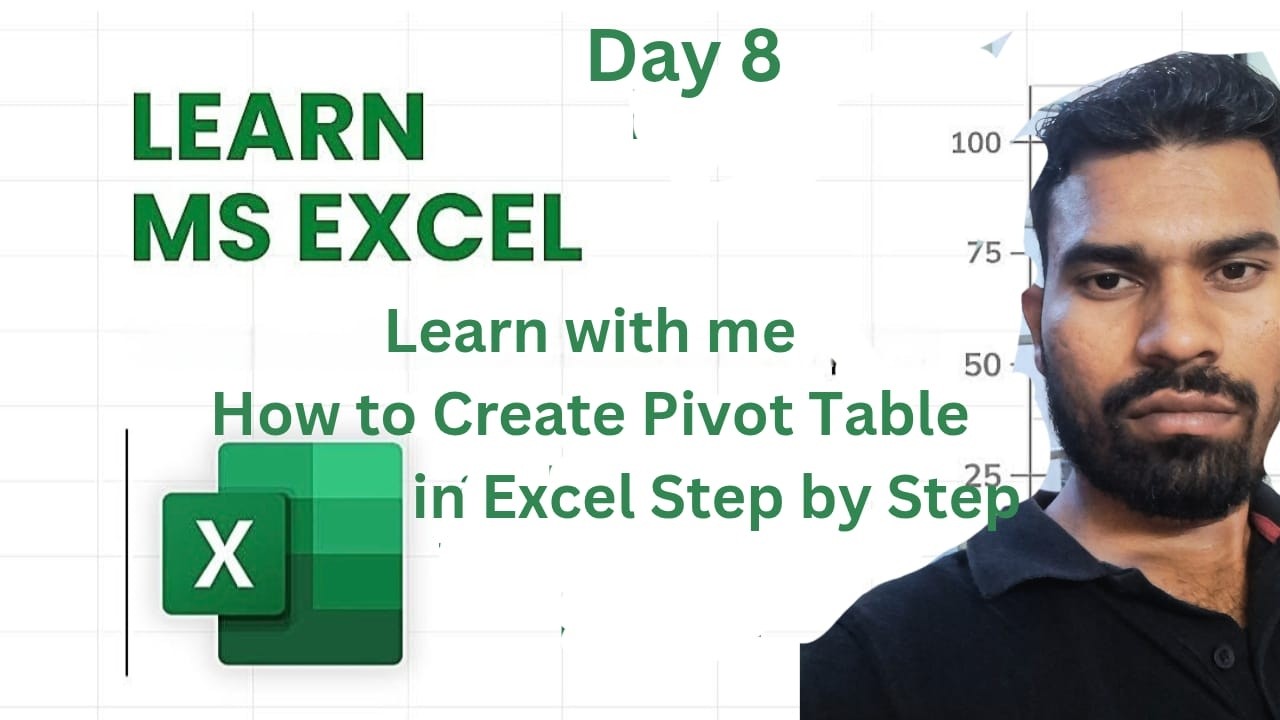 Day 8 | Learn With Me: Pivot Tables in Excel Step-by-Step