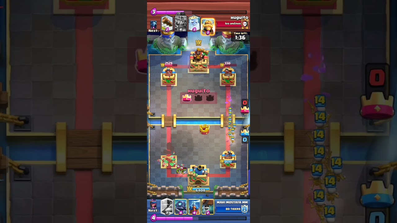 Clash Royale intense 1v1 Battle |Legendary Arena