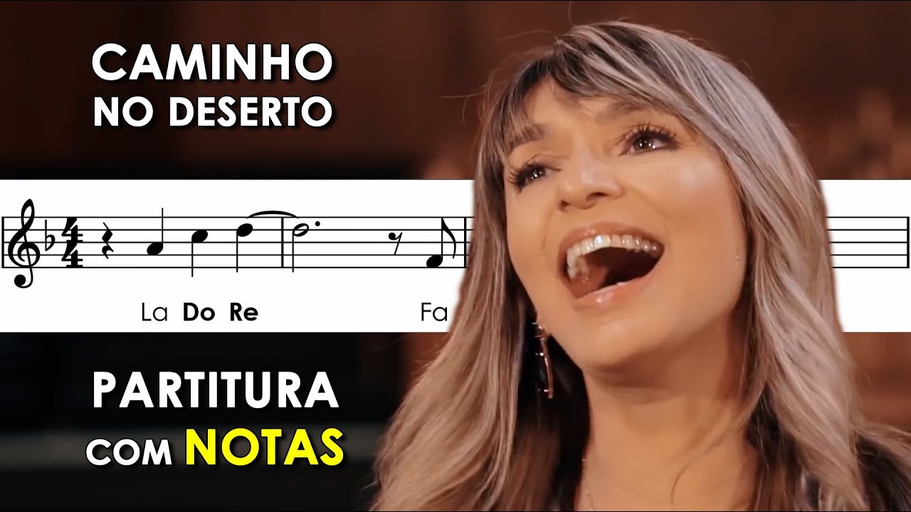 Caminho no Deserto | Partitura com Notas Flauta Doce, Violino + Playback - Soraya Moraes