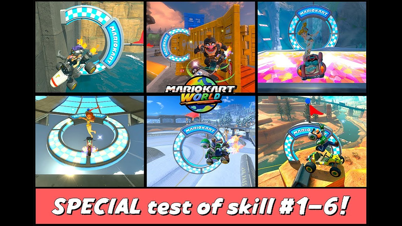 Mario Kart World - All Six 'Prove Yourself in a Special Test of Skill!' P-Switch Missions 4K 60FPS
