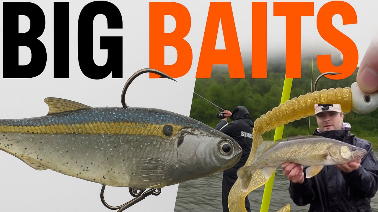 CASTING BIG BAITS IN THE RAIN | ZMAN SHADTRON LT AND THE DROP TINE TACKLE GRUB!