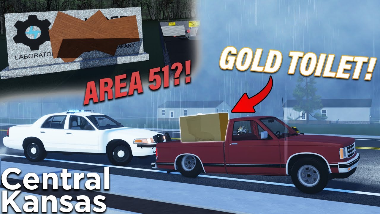 I BOUGHT A GOLDEN TOILET... AND SAW AREA 51?! || ROBLOX - Central Kansas Roleplay