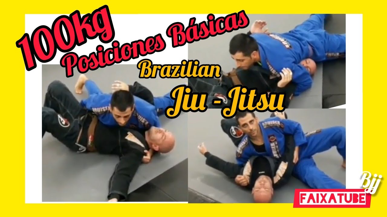 ✔POSICIONES DE CONTROL BÁSICAS para Jiu-Jitsu ,( 100 kg Básicos para Faixa blanca).