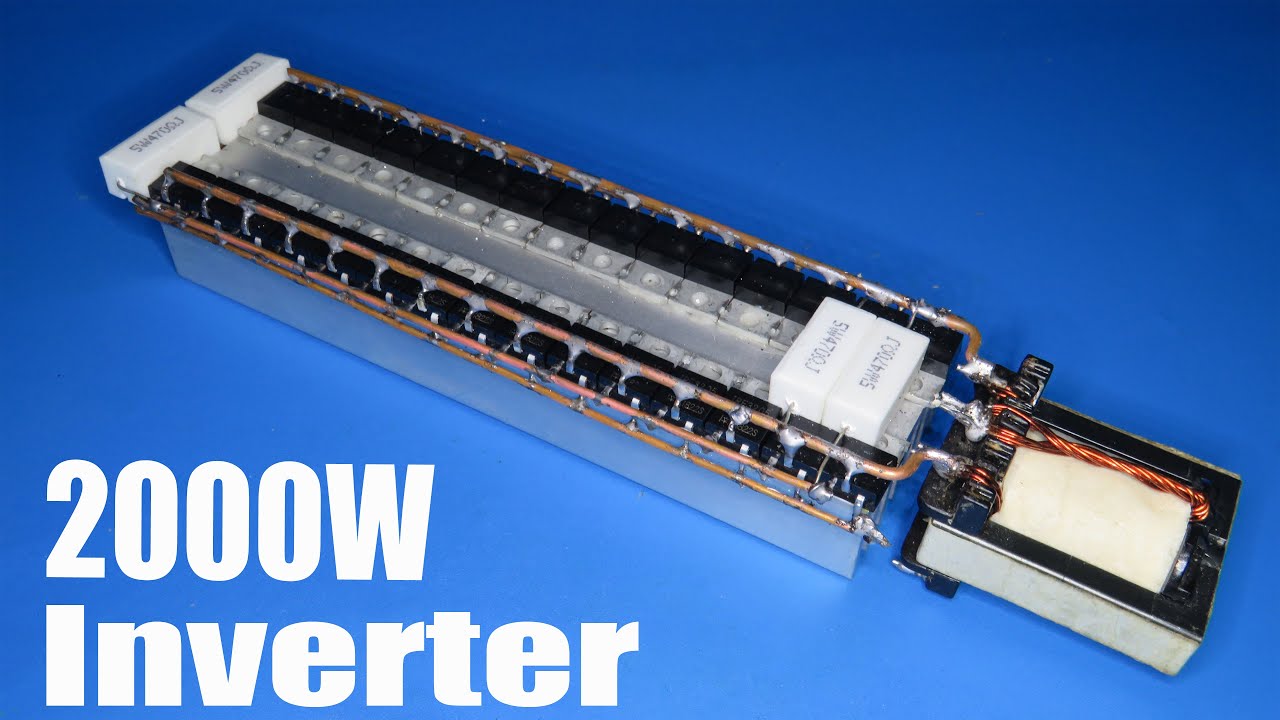 How to make 2000W inverter using 30 Mosfets IRF3205 and small transformer