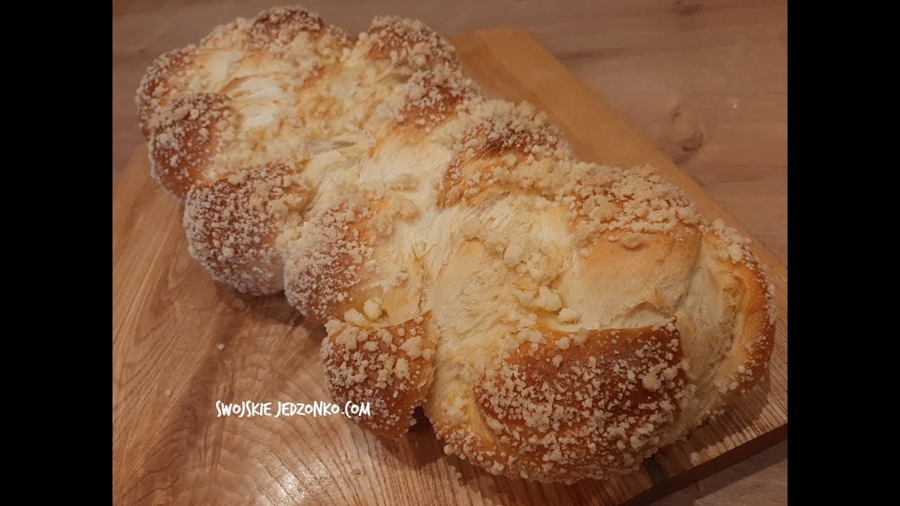 Prosty przepis na maślaną chałkę z kruszonką - spróbujcie koniecznie #chałka #drożdzowa #naśniadanie