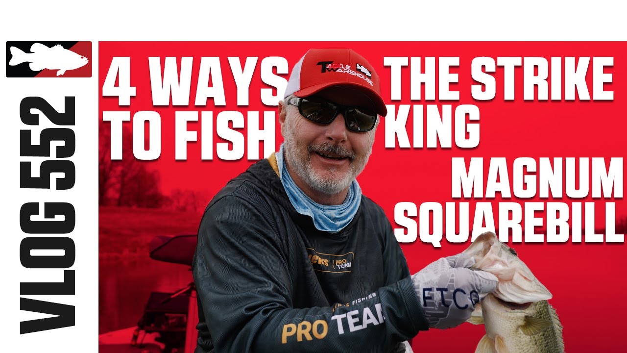 4 способа ловли на воблер Strike King Magnum Squarebill с Марком Менендесом — VLOG#552