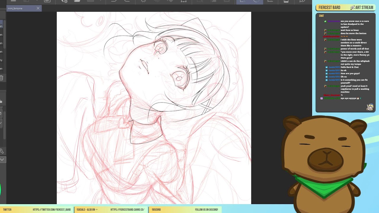 We're drawing a Fantome named Mint today! [Horizontal] 1/15/2026