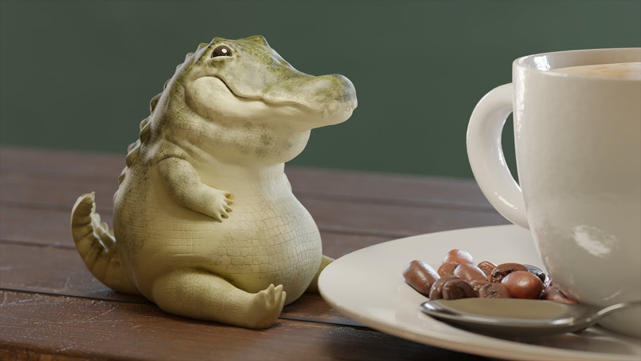 Cocodrilo Gordito Escultura Resumen - Timelapse