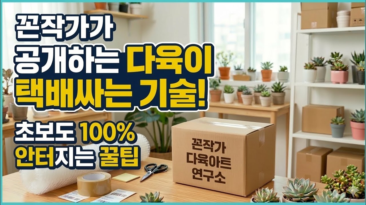 다육이도 택배가 될까!?
