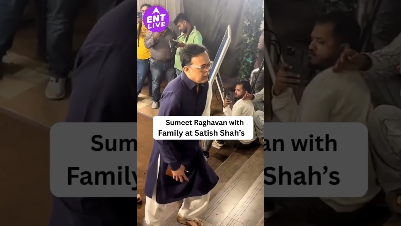Satish Shah&rsquo;s prayer meet was attended by Sumeet Raghavan and his family