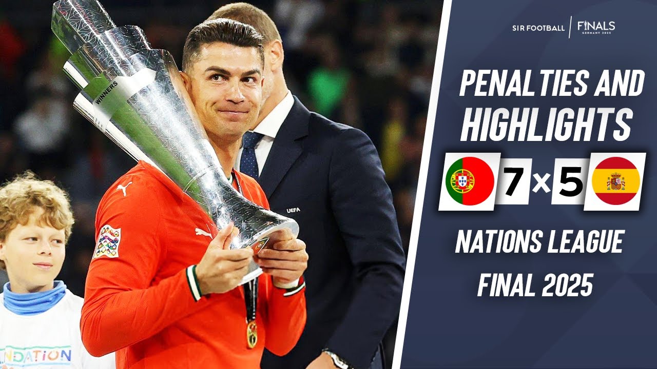 Portugal vs Spain 2-2 - Highlights & All Goals - Nations League Final 2025
