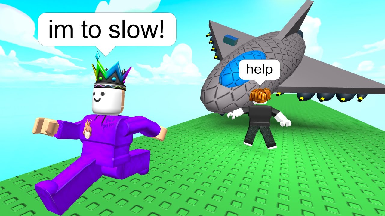 Roblox Escape +1 Speed BUT The Plane is FASTER Than Me