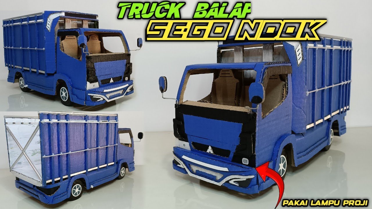 MEMBUAT TRUCK BALAP SEGONDOK TERBARU DARI KARDUS