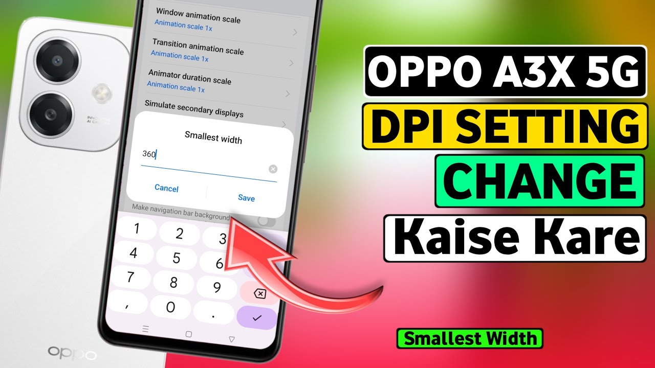 Oppo A3X 5G DPI Setting Change Kaise Kare | How To Change DPI Setting In Oppo A3X 5G