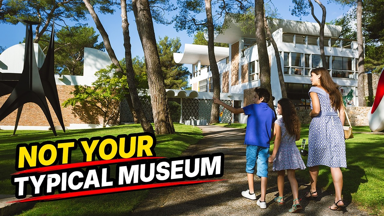 Fondation Maeght Full Walk 4K | Quiet Sculpture Garden & Modern Art Museum (Natural Sound)