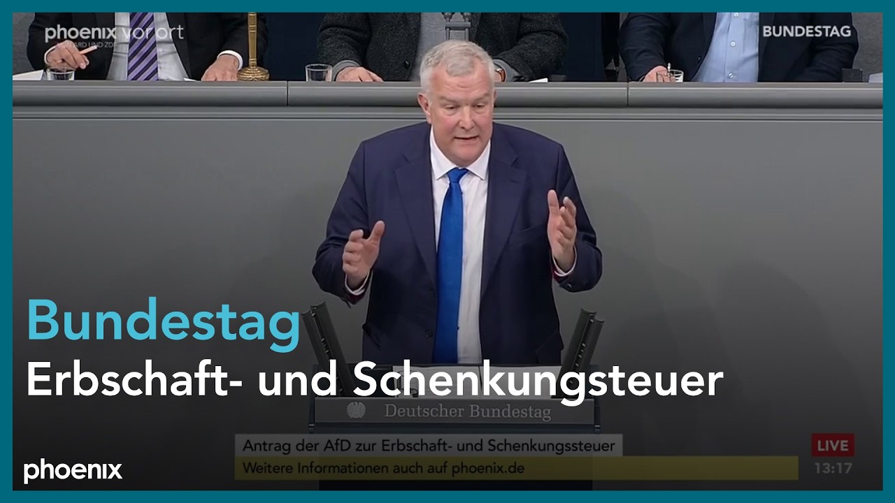 Bundestagsdebatte zur Erbschaft- und Schenkungsteuer am 30.01.26